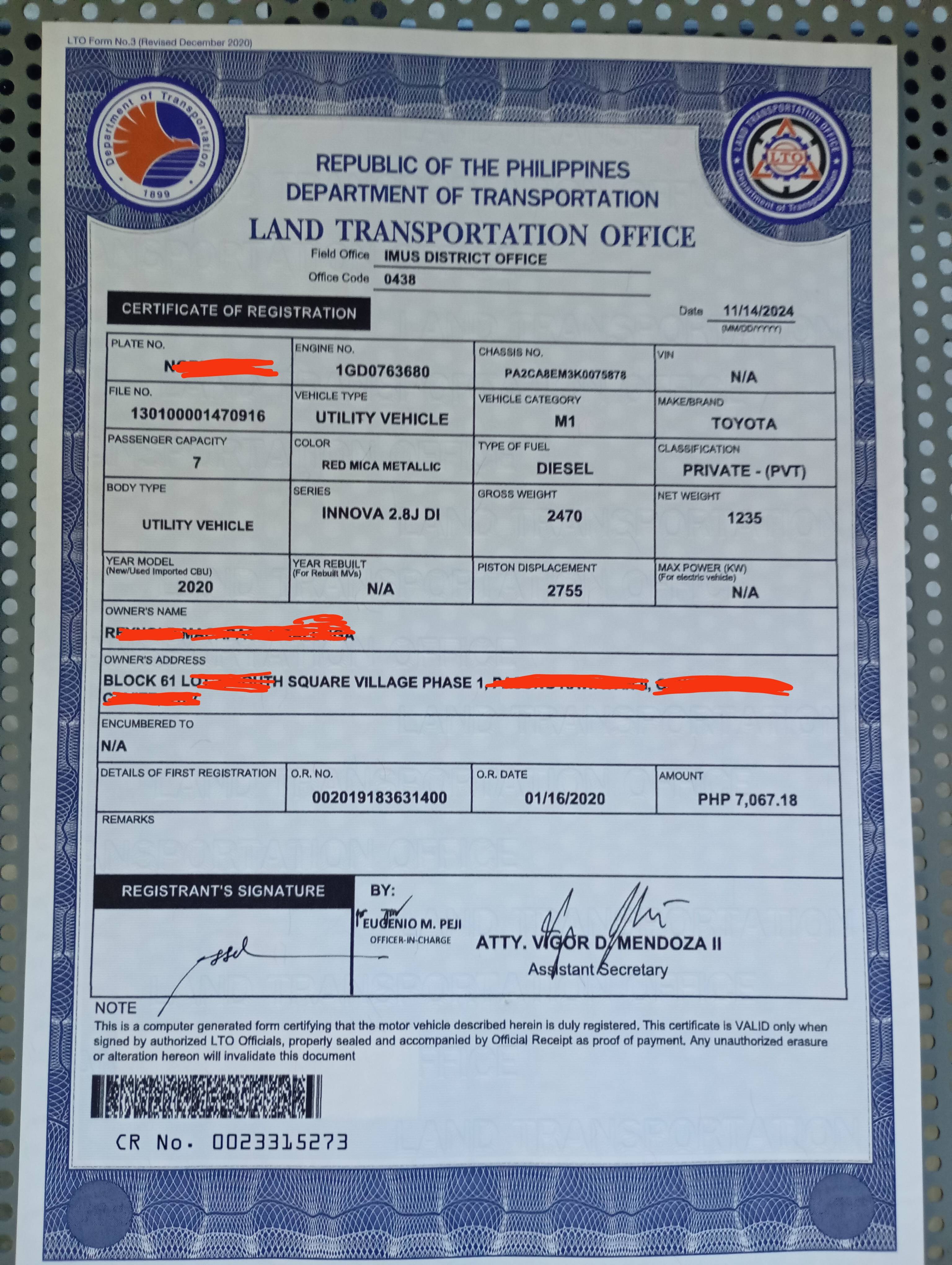 2020 Toyota Innova 2020 Toyota Innova