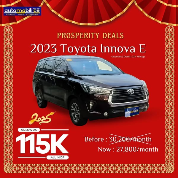 Second Hand 2023 Toyota Innova Second Hand 2023 Toyota Innova