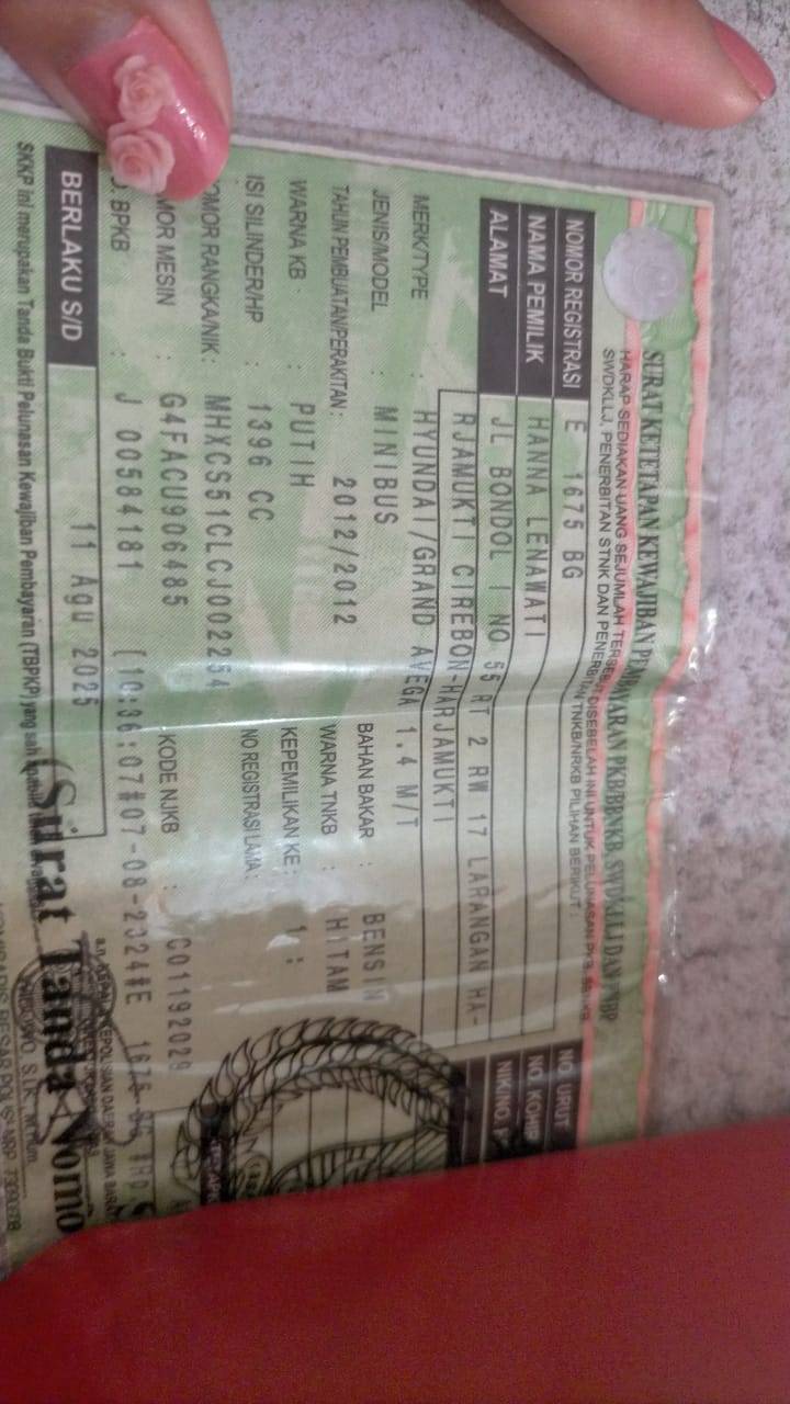 2012 Hyundai Grand Avega 2012 Hyundai Grand Avega