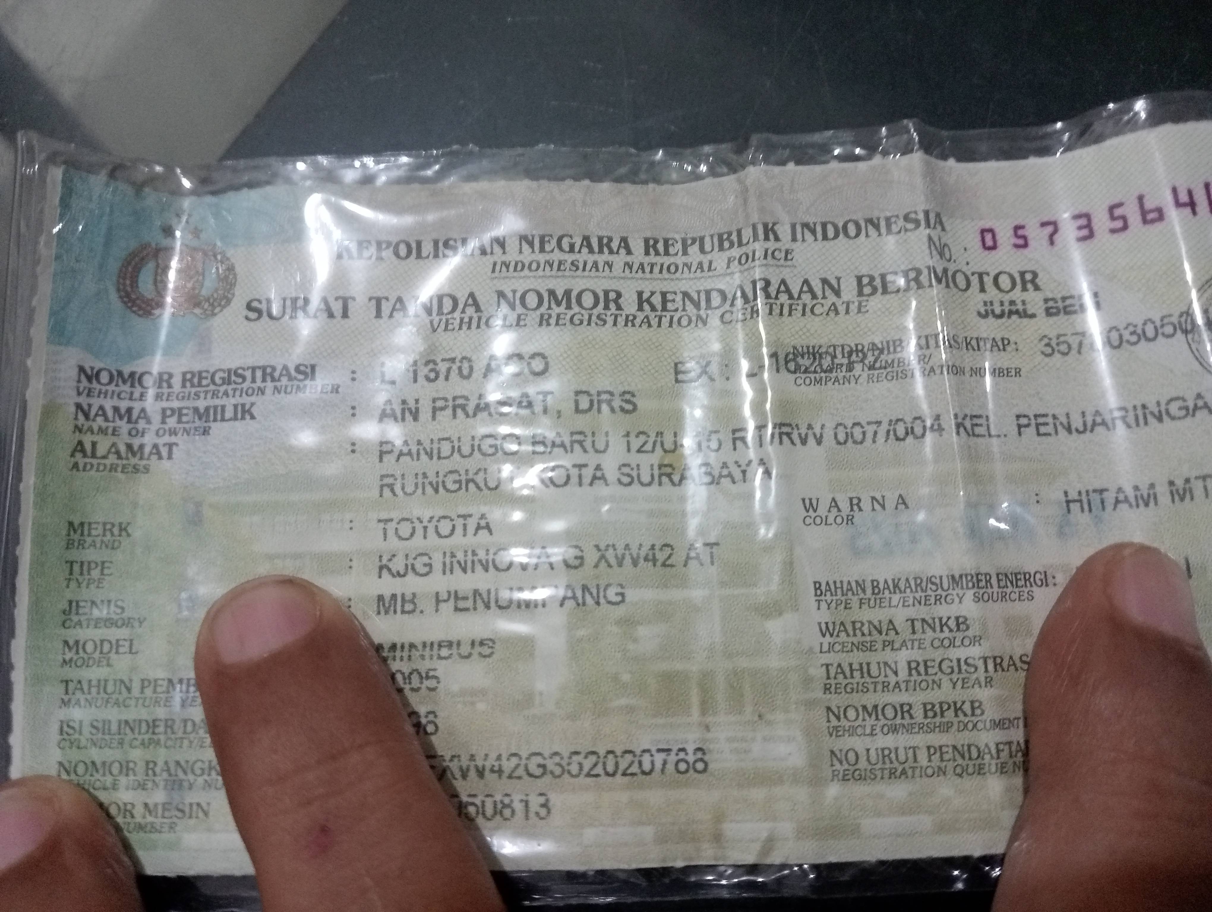 2005 Toyota Kijang Innova 2.0 G AT 2005 Toyota Kijang Innova 2.0 G AT