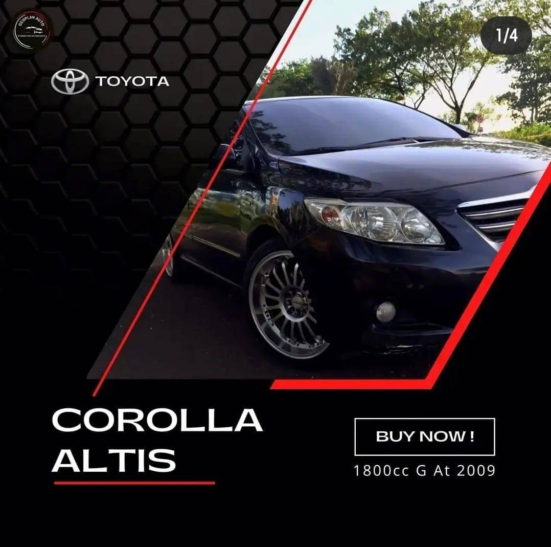 2009 Toyota Corolla Altis  18GAt 18GAt bekas