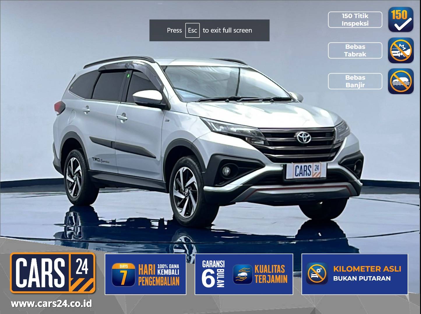 2019 Toyota Rush S TRD 1.5L AT S TRD 1.5L AT bekas