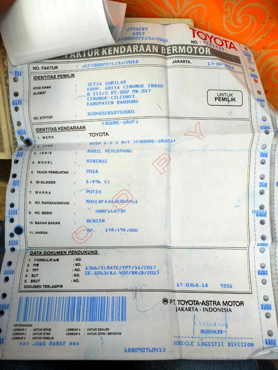 2018 Toyota Rush  1.5 S M/T TRD SPORTIVO DRESS UP 2018 Toyota Rush  1.5 S M/T TRD SPORTIVO DRESS UP