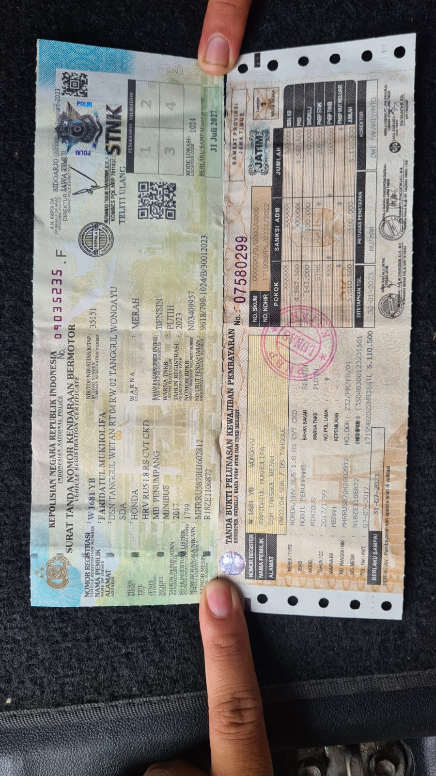 2017 Honda HRV  E 1.8 PRESTIGE CVT 2017 Honda HRV  E 1.8 PRESTIGE CVT