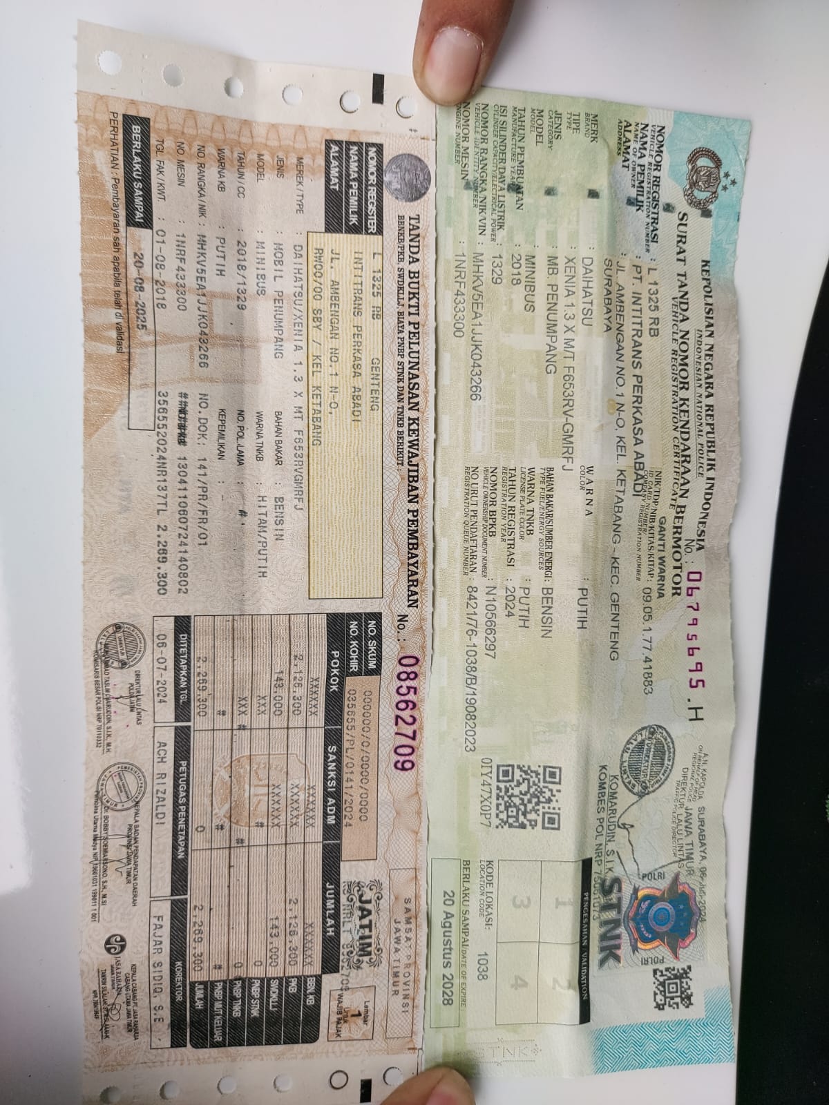 2018 Daihatsu Xenia  1.3 X MT 2018 Daihatsu Xenia  1.3 X MT