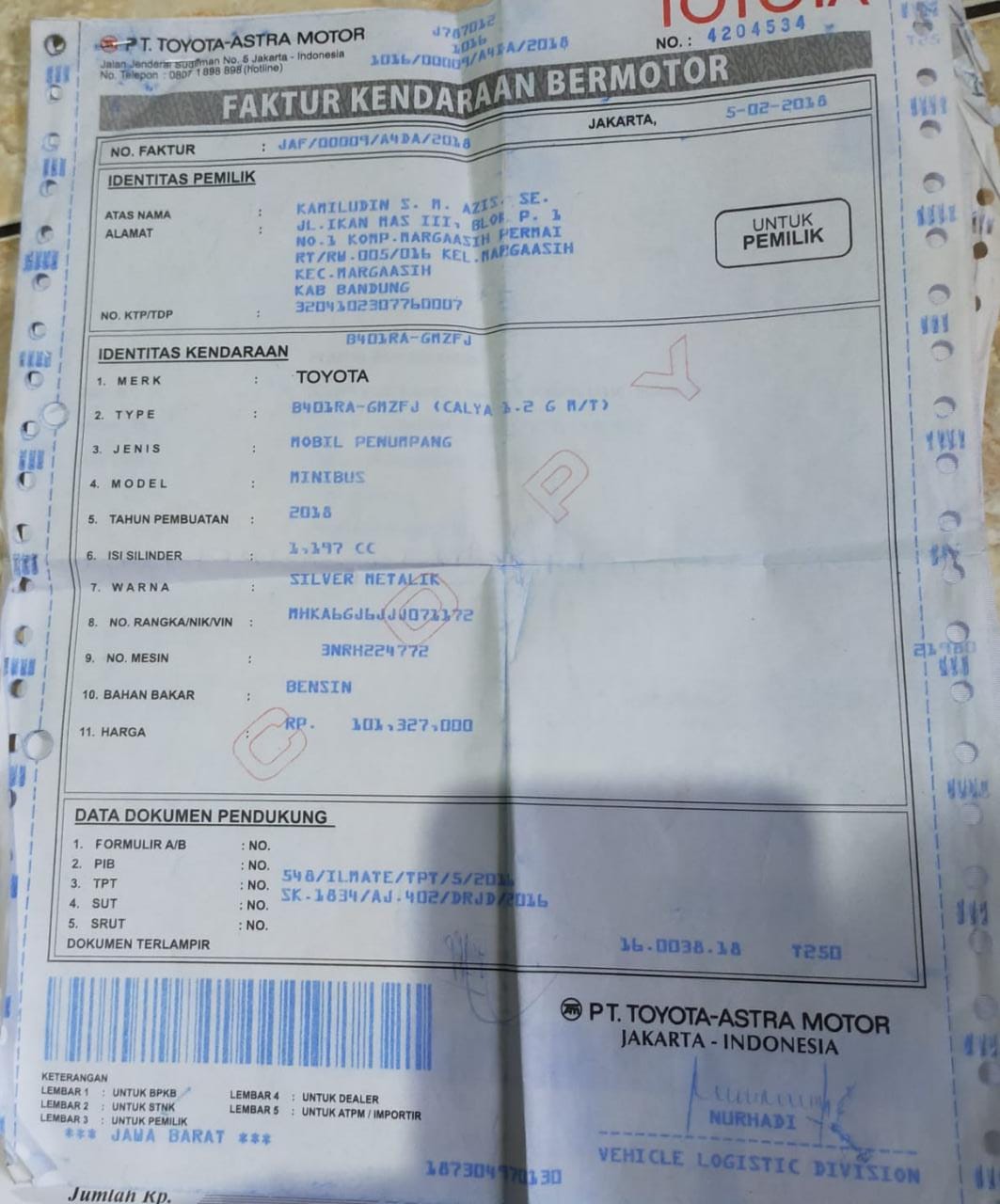 2018 Toyota Calya  G MT 2018 Toyota Calya  G MT