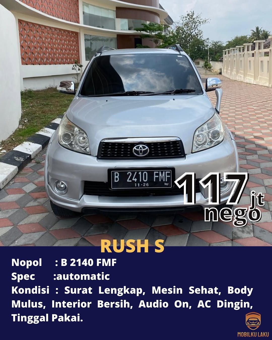 2011 Toyota Rush  S AT Bekas 2011 Toyota Rush  S AT Bekas