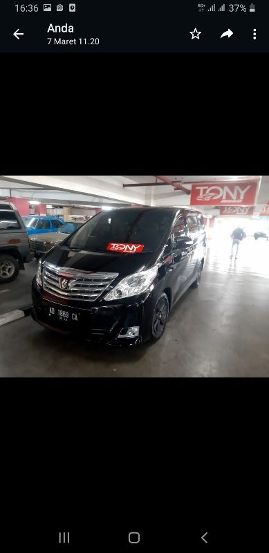 Old 2012 Toyota Alphard  2.4 AT 2.4 AT
