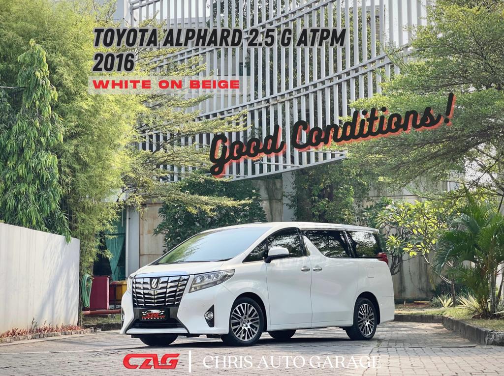 2016 Toyota Alphard  2.5 G 2.5 G bekas