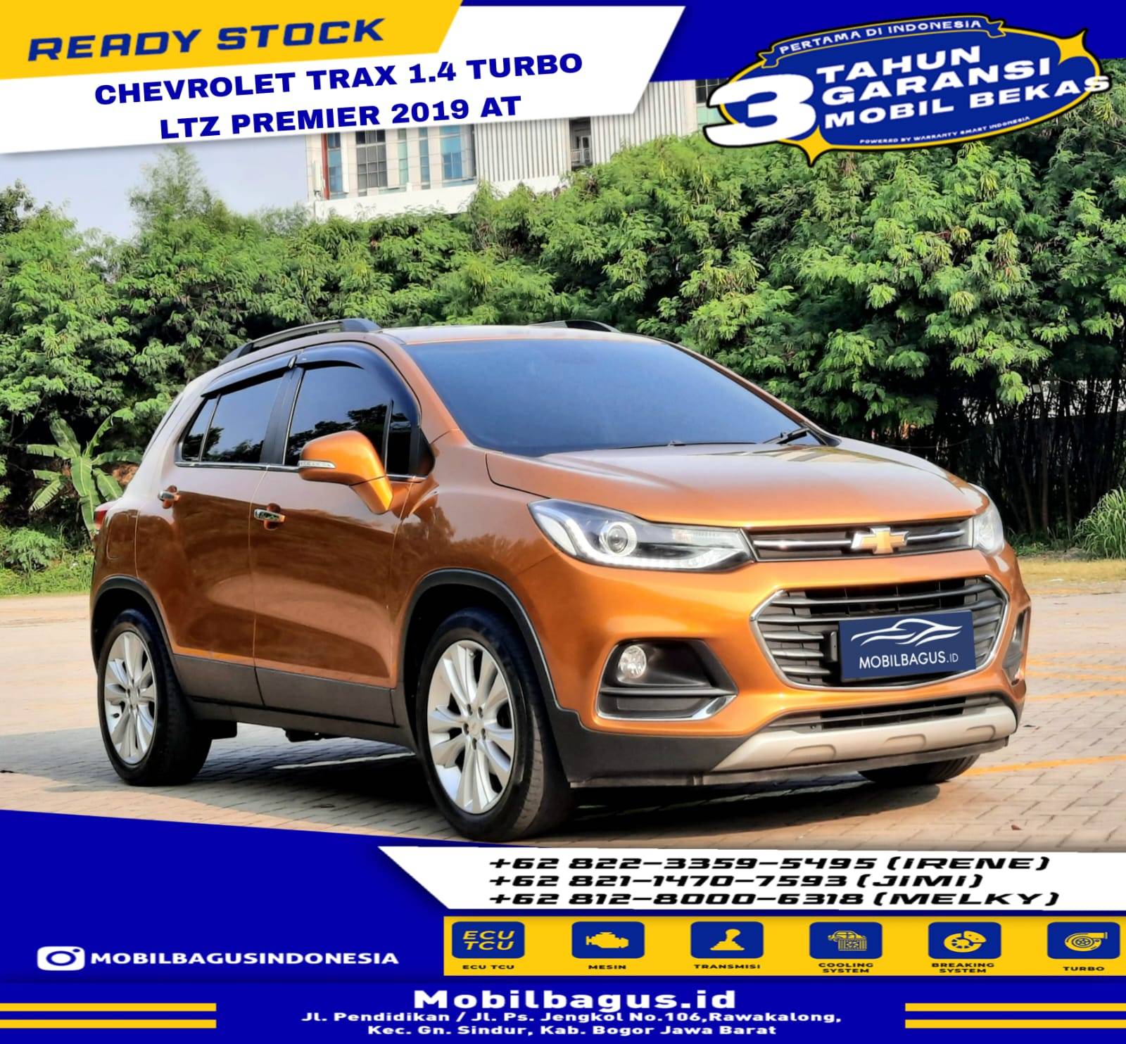 2019 Chevrolet Trax 1.4 Premier AT 1.4 Premier AT bekas