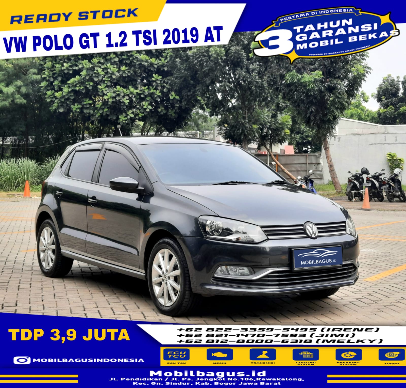 2019 Volkswagen Polo 1.2 GT TSI AT 1.2 GT TSI AT bekas