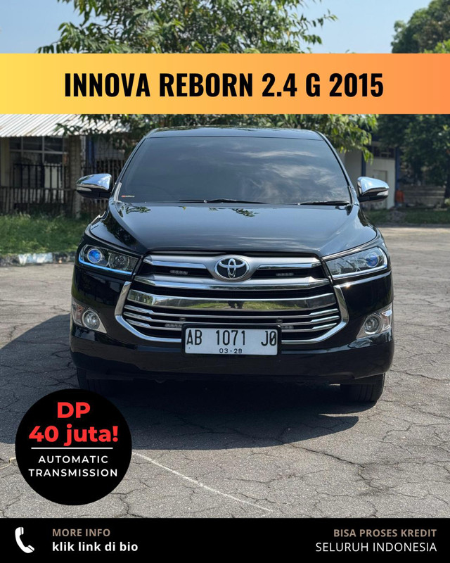 2015 Toyota Kijang Innova REBORN 2.4 G AT DIESEL Bekas 2015 Toyota Kijang Innova REBORN 2.4 G AT DIESEL Bekas