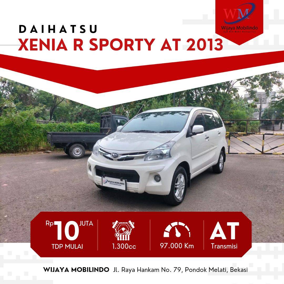 2013 Daihatsu Xenia  R SPORTY VVTI 1.3 AT R SPORTY VVTI 1.3 AT bekas