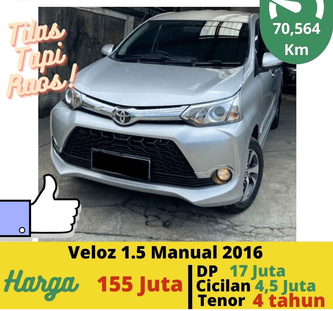 Used 2016 Toyota Avanza Veloz  1.5 M/T 1.5 M/T