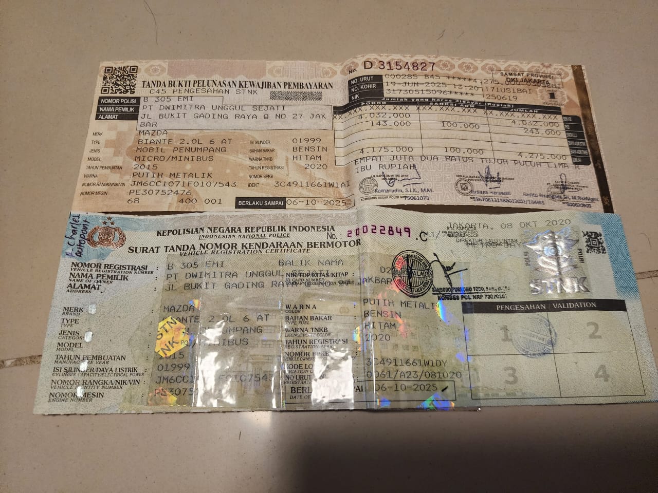 2015 Mazda Biante 2015 Mazda Biante