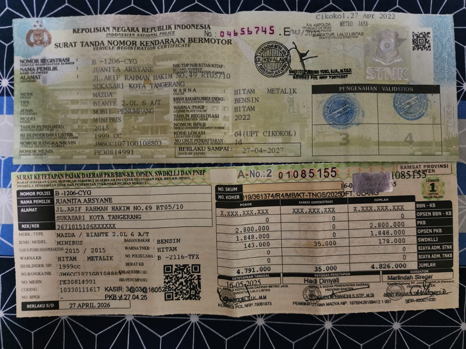 2015 Mazda Biante 2015 Mazda Biante