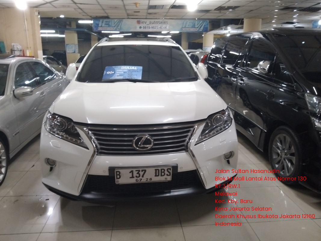 2013 Lexus RX 350 3.5 AT Bekas 2013 Lexus RX 350 3.5 AT Bekas