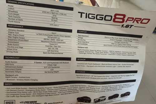 Used 2023 Chery Tiggo 8 Pro 1.6L Turbo