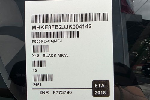 2018 Toyota Rush G A/T tua