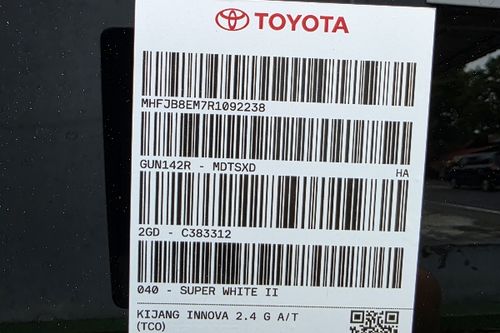 2024 Toyota Kijang Innova REBORN 2.4 G AT DIESEL tua