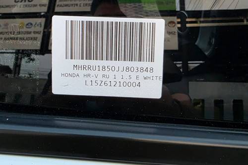 2021 Honda HRV 1.5L E CVT bekas