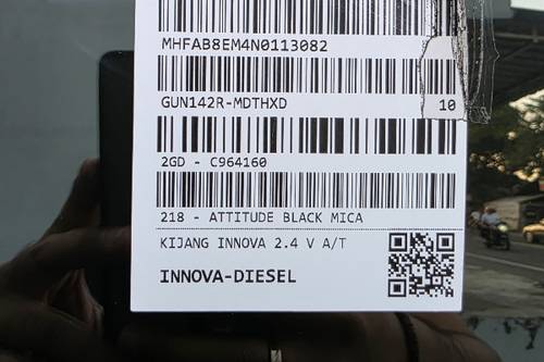 2022 Toyota Kijang Innova 2.4 V Diesel AT bekas