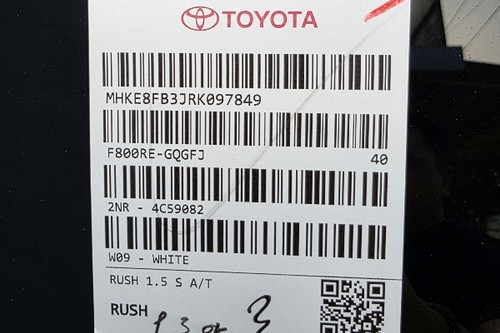2024 Toyota Rush 1.5 S AT GR Sport tua